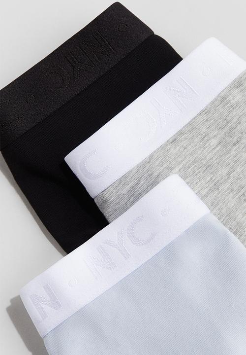 H&M - 5-Pack cotton boxers - light blue/black/white