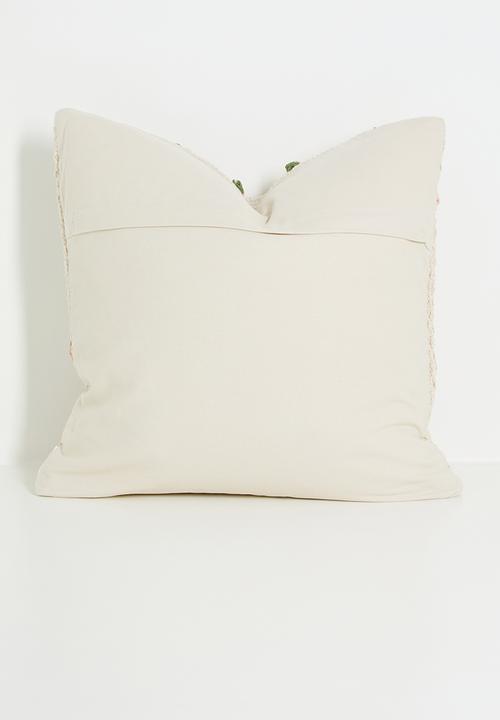 Sixth Floor - Strawberry crochet cushion cover - neutral