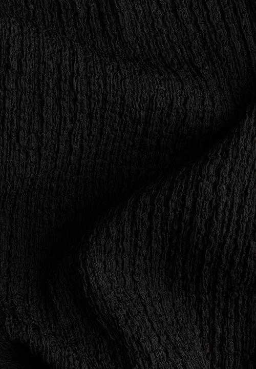 H&M - Crinkled wide trousers - black
