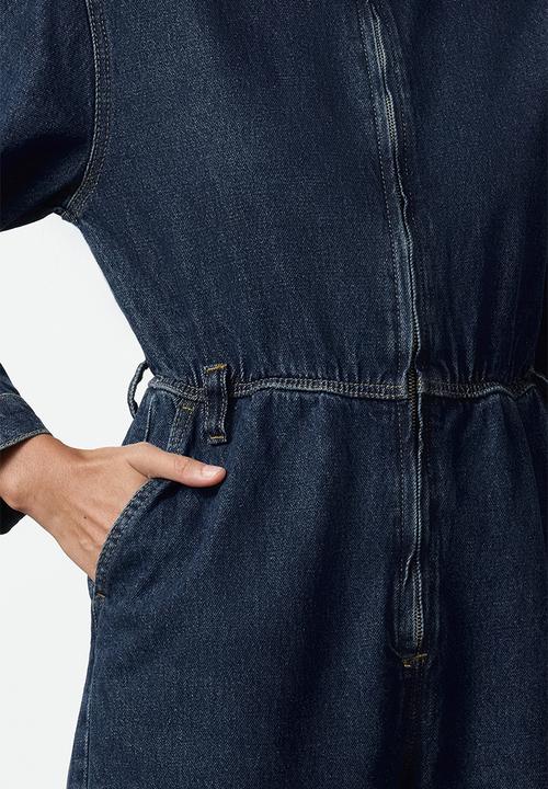 Trendyol - Dark Blue Denim Overalls