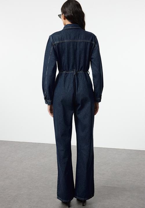 Trendyol - Dark Blue Denim Overalls