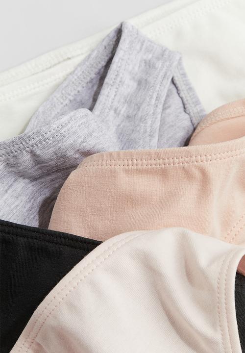 H&M - 5-Pack briefs - light pink grey