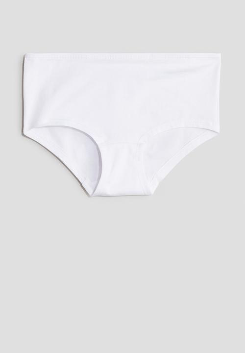 H&M - 5-Pack cotton hipster briefs - white black 
