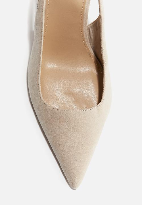 H&M - Pointed slingback court shoes - light beige