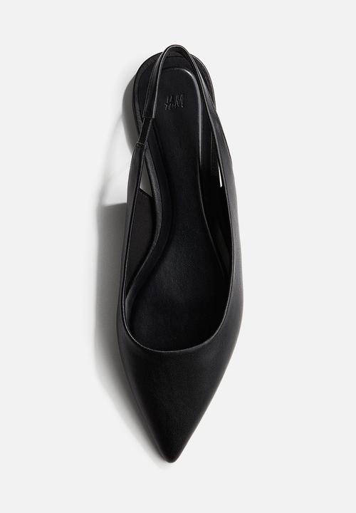 H&M - Pointed slingbacks - black