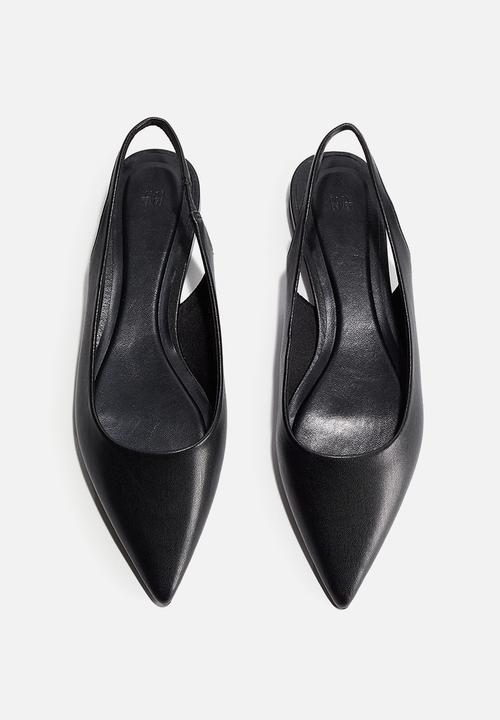 H&M - Pointed slingbacks - black