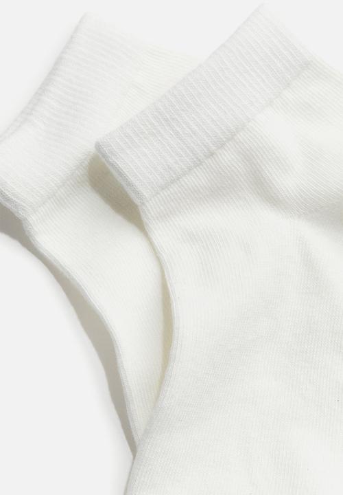 H&M - 5-Pack ankle socks - white