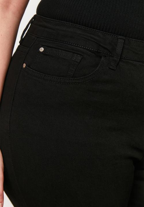 Trendyol - Plus Black High Waist Skinny Jeans