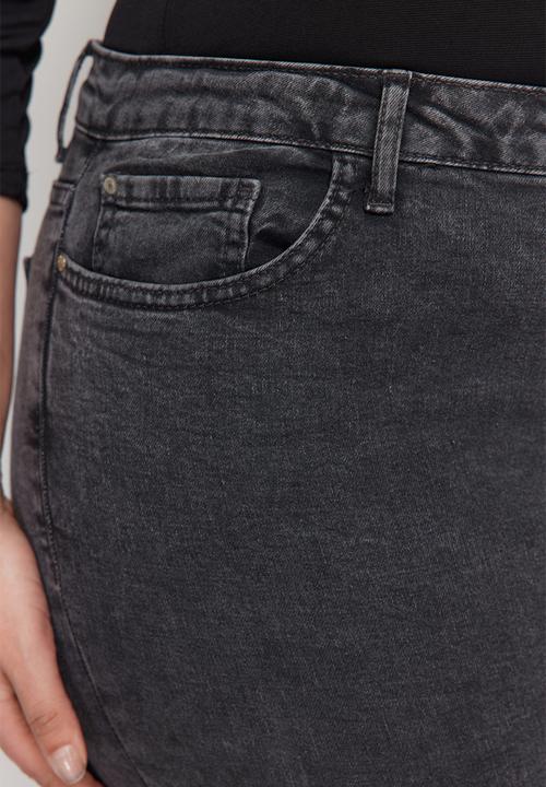Trendyol - Plus Gray High Waist Flexible Skinny Jeans