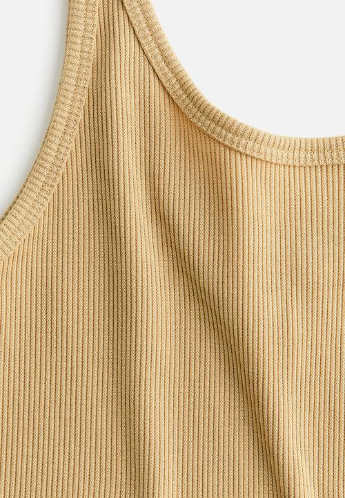 H&M - Ribbed vest top - beige
