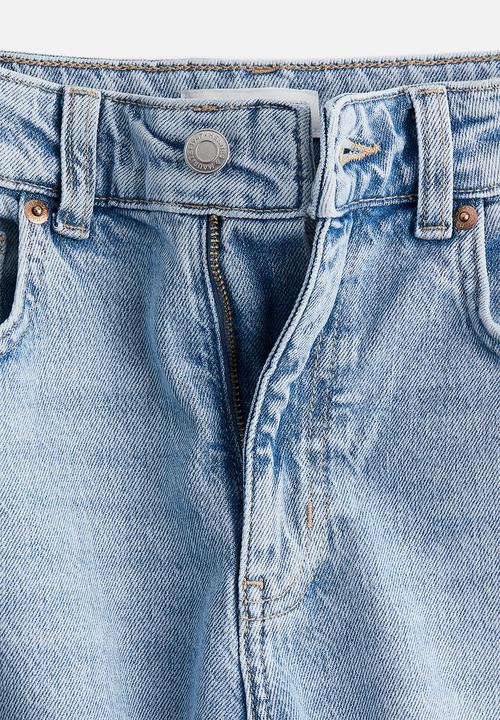 H&M - Wide high jeans - light denim blue
