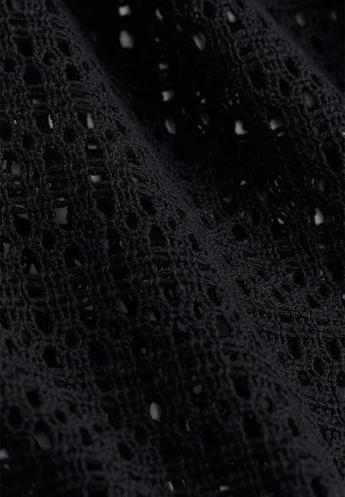H&M - Crochet-look beach dress - black