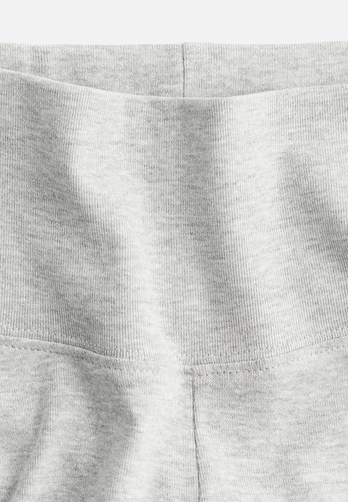 H&M - Flared leggings - light grey marl