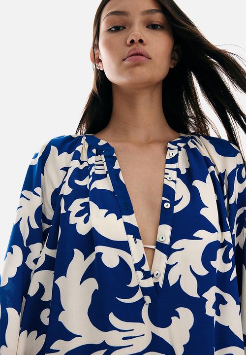 H&M - Tunic dress - bright blue patterned