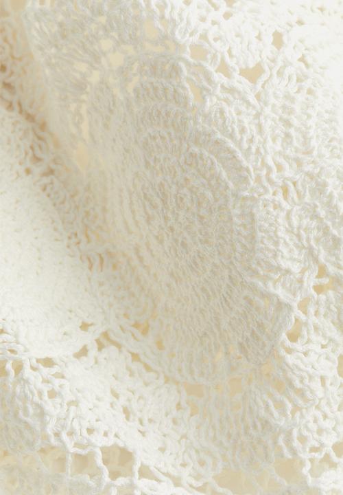 H&M - Crochet-look skirt - white
