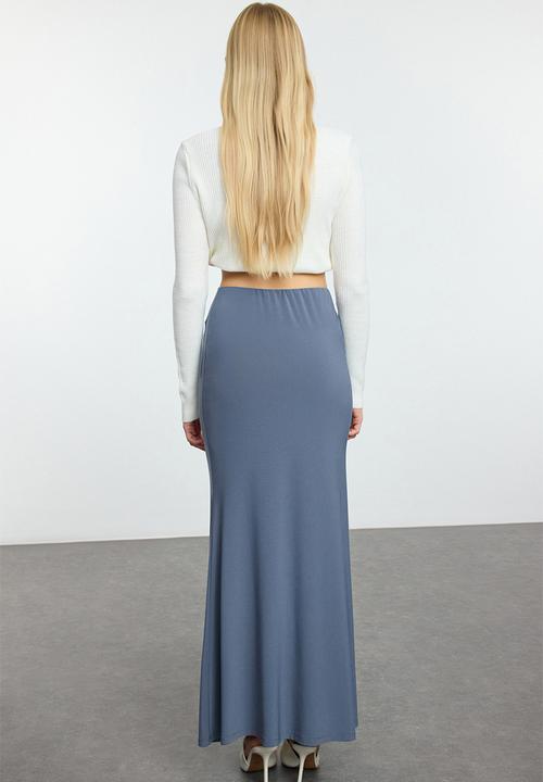 Trendyol - Anthracite Body-Smoothing Fish Shape Flexible Skirt
