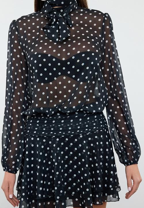Trendyol - Polka Dot Chiffon Woven Dress
