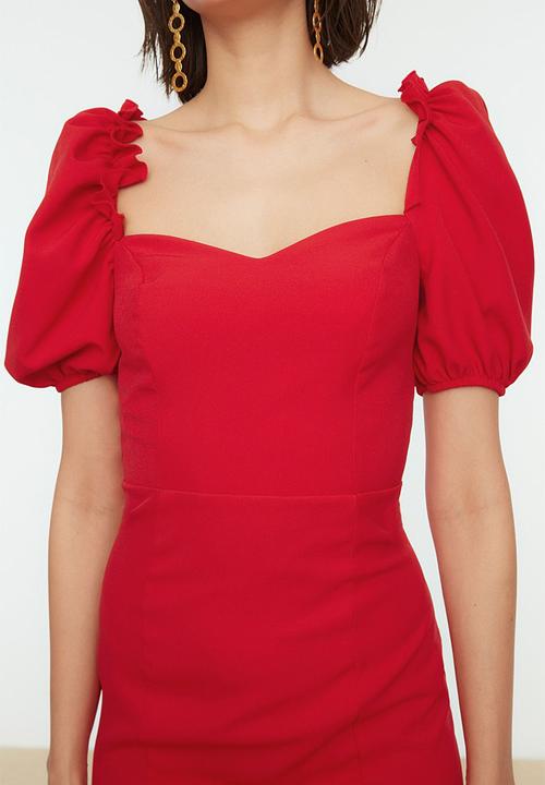 Trendyol - Red Woven Elegant Dress