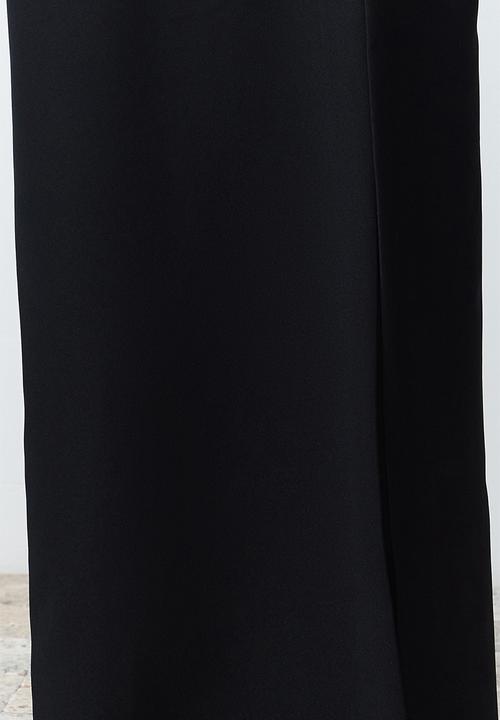 Trendyol - Padded Long Dress - Black  