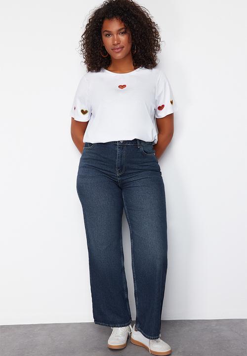 Trendyol - Plus Navy blue Jeans - navy blue