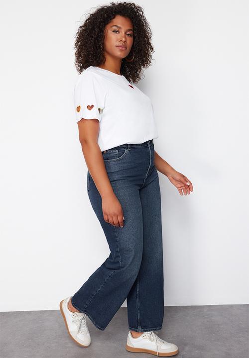 Trendyol - Plus Navy blue Jeans - navy blue