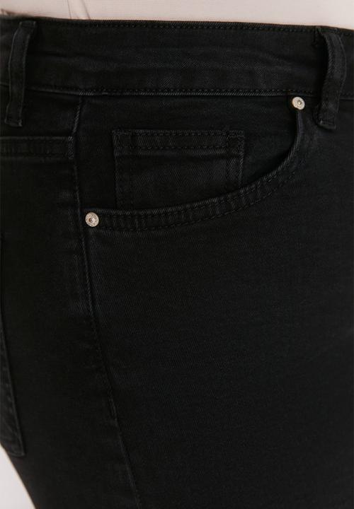 Trendyol - Plus Black High Waist Flexible Skinny Jeans