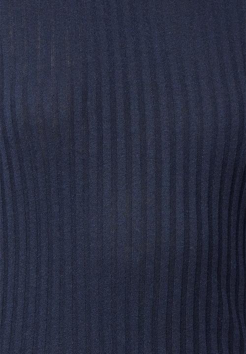Trendyol - Navy blue high collar ribbed flexible slim fit knitted top