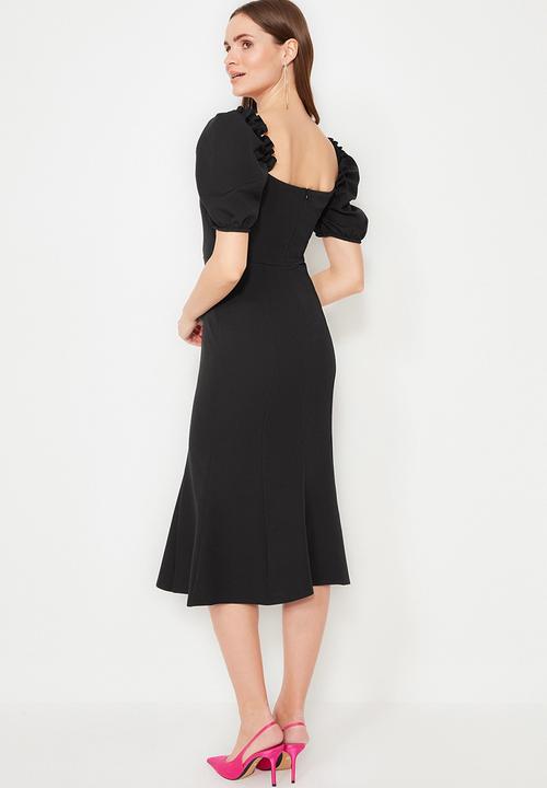 Trendyol - Black Collar Elegant Dress
