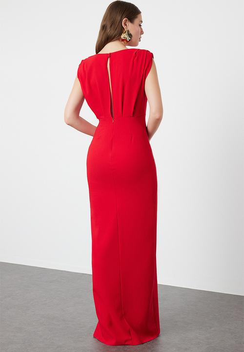 Trendyol - Graduation Dress - Red 