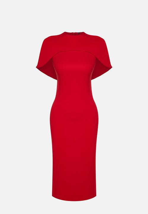 Trendyol - Sleeve Elegant Dress - Red 