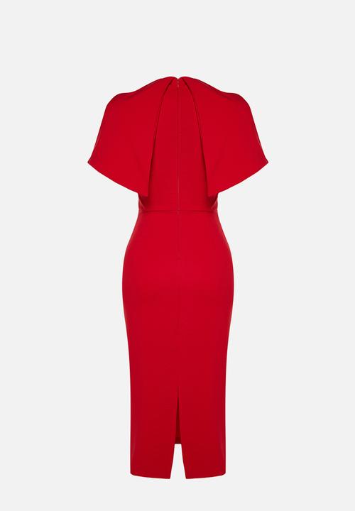 Trendyol - Sleeve Elegant Dress - Red 