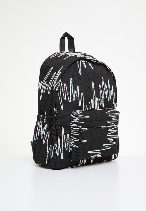 Pop Candy - Embroidered backpack - black