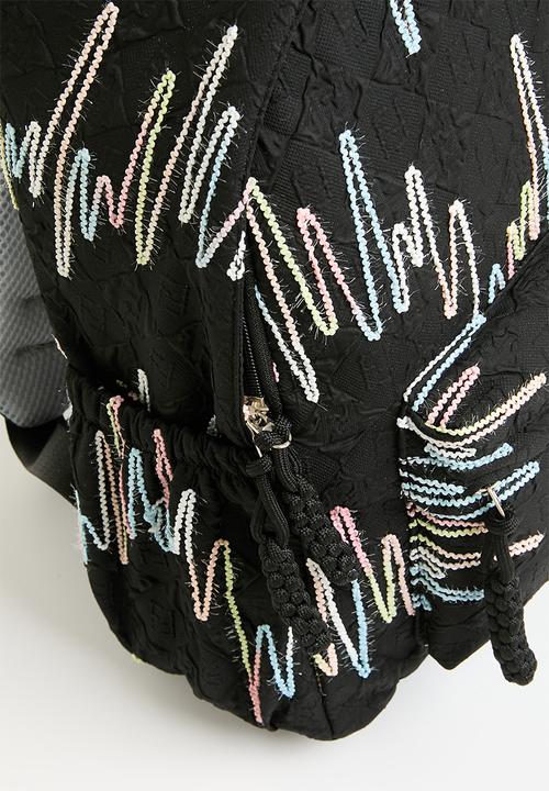 Pop Candy - Embroidered backpack - black
