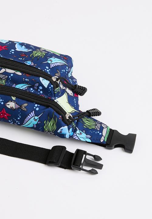 Pop Candy - Printed moon bag - blue