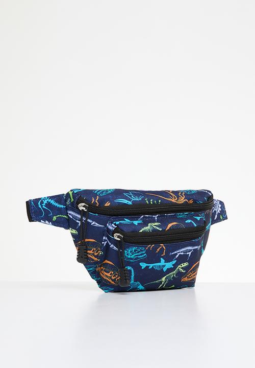 Pop Candy - Dino print moon bag - blue