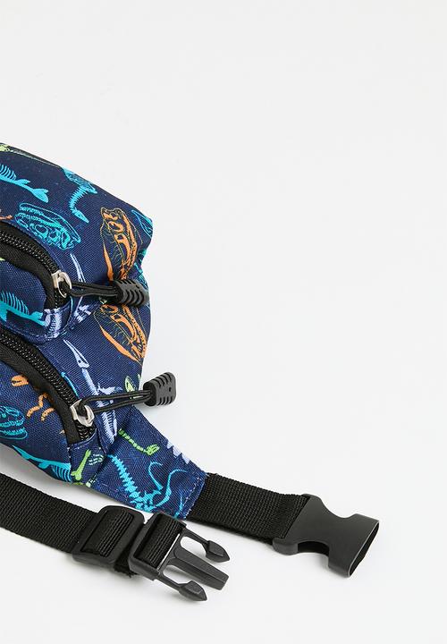 Pop Candy - Dino print moon bag - blue
