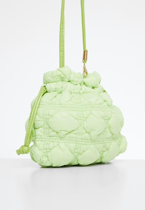 Pop Candy - Quilted drawstring bag - green