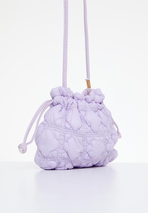 Pop Candy - Quilted drawstring bag - lilac