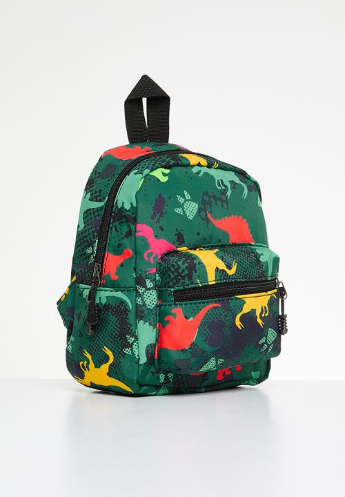 Pop Candy - Dino print back pack - green