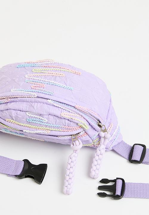 Pop Candy - Embroidered moon bag - lilac