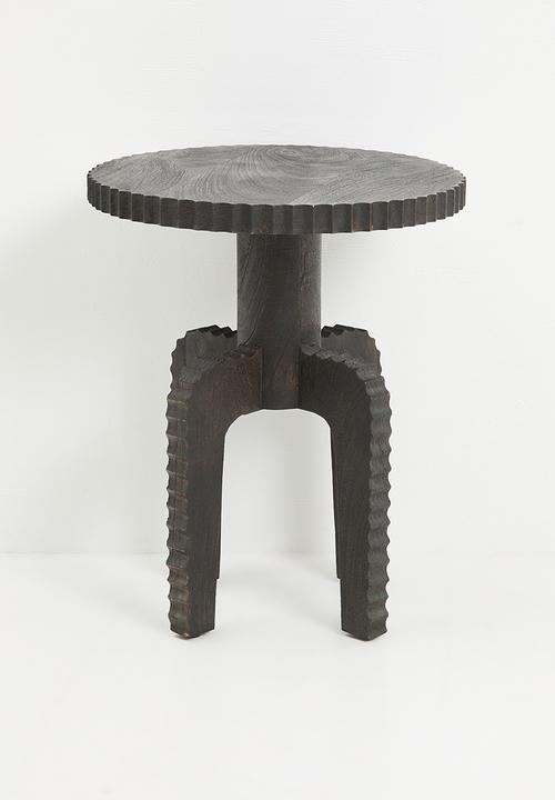 SF Collection - Glacier wooden side table - black