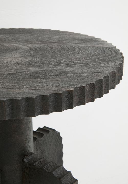 SF Collection - Glacier wooden side table - black