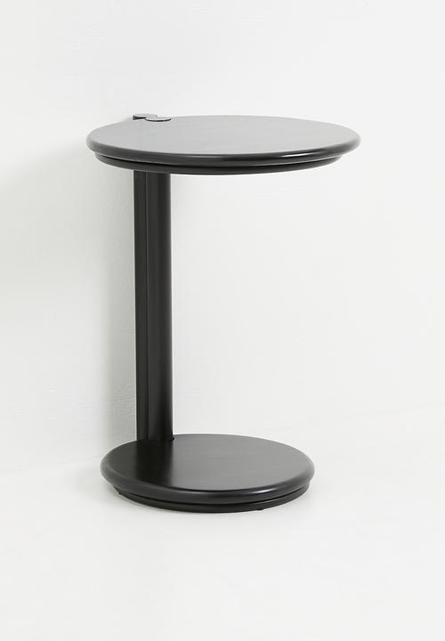 Sixth Floor - Simran wooden end table - black 