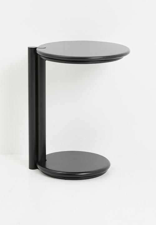 Sixth Floor - Simran wooden end table - black 