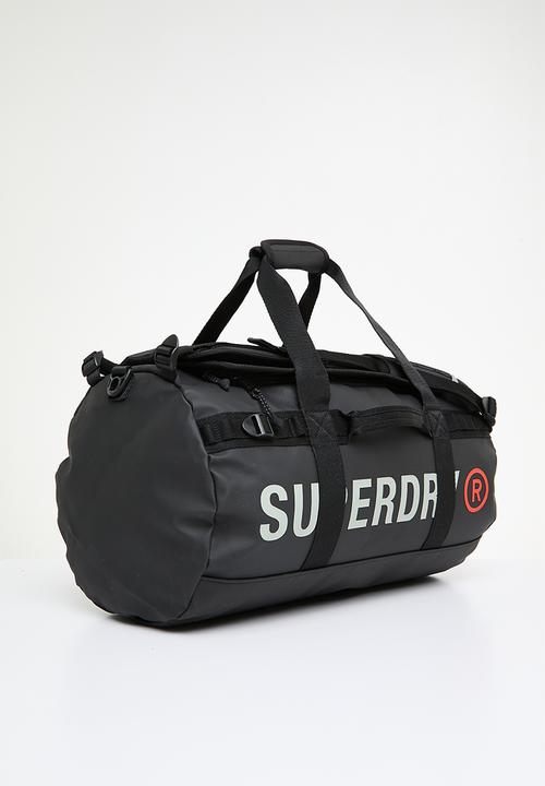 Superdry. - Tarp barrel bag - black