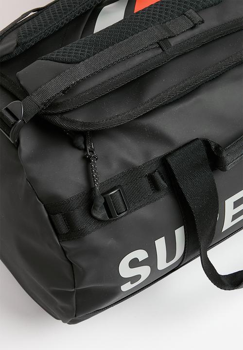 Superdry. - Tarp barrel bag - black