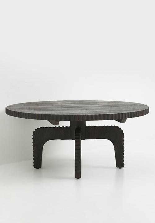 Sixth Floor - Glacier wooden coffee table - black