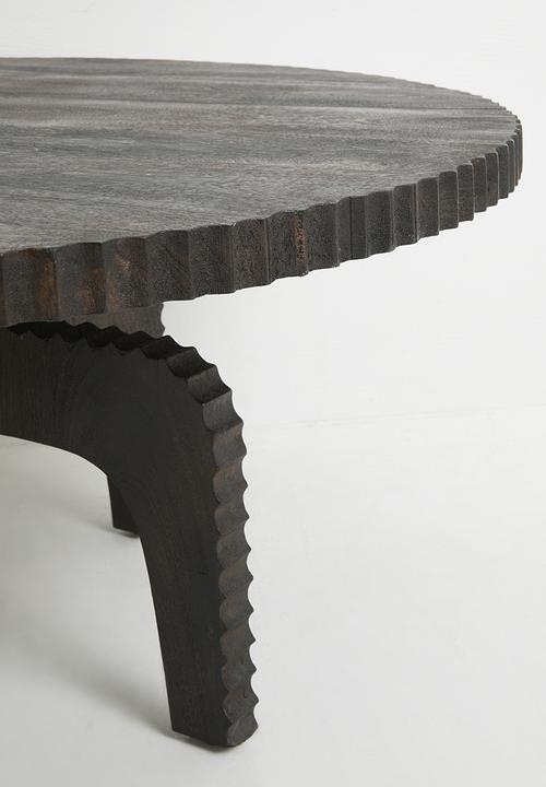 Sixth Floor - Glacier wooden coffee table - black