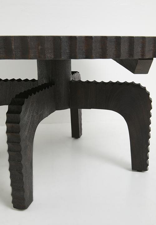 Sixth Floor - Glacier wooden coffee table - black