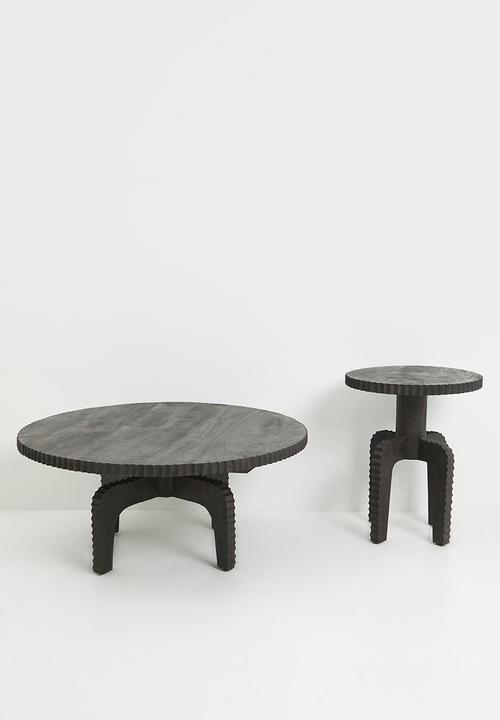 Sixth Floor - Glacier wooden coffee table - black